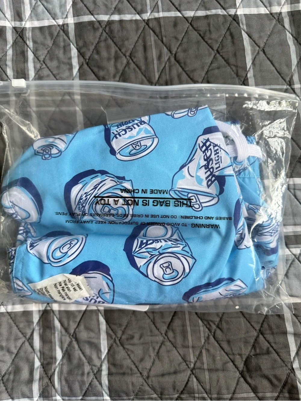 Tipsy Elves Bush Light Swim Trunks with Can Koozie NWT Sz L Ret $44.95 Revolve